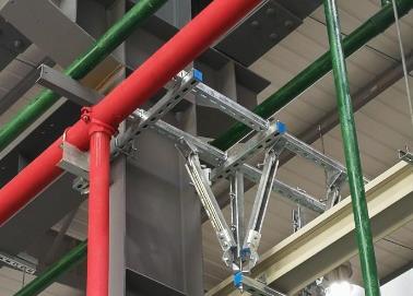 崇川该抗震支架的整体式支吊架结构协调性好